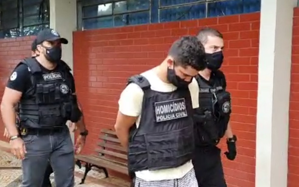 Pedro Henrique Martins Soares foi o primeiro a ser preso por suspeita de assassinar advogados em Goiânia — Foto: Reprodução/TV Anhanguera