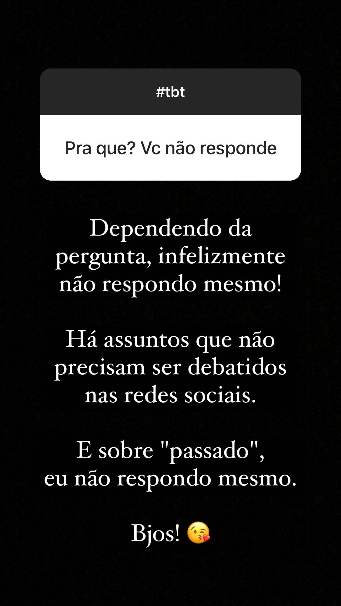 Zilu Camargo dá resposta 'atravessada' em fã que pediu para