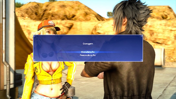 Final Fantasy XV: inicie o diálogo com Cindy depois de concluir as missões primárias (Foto: Reprodução/Victor Teixeira)