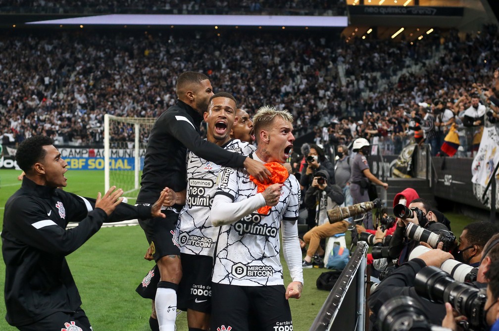 Corinthians 1 x 0 Chapecoense - Comemoração do gol da vitória — Foto: Rodrigo Coca/Ag. Corinthians