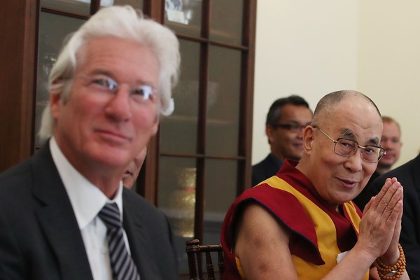 Richard Gere e Dalai Lama em encontro (Foto: Getty)