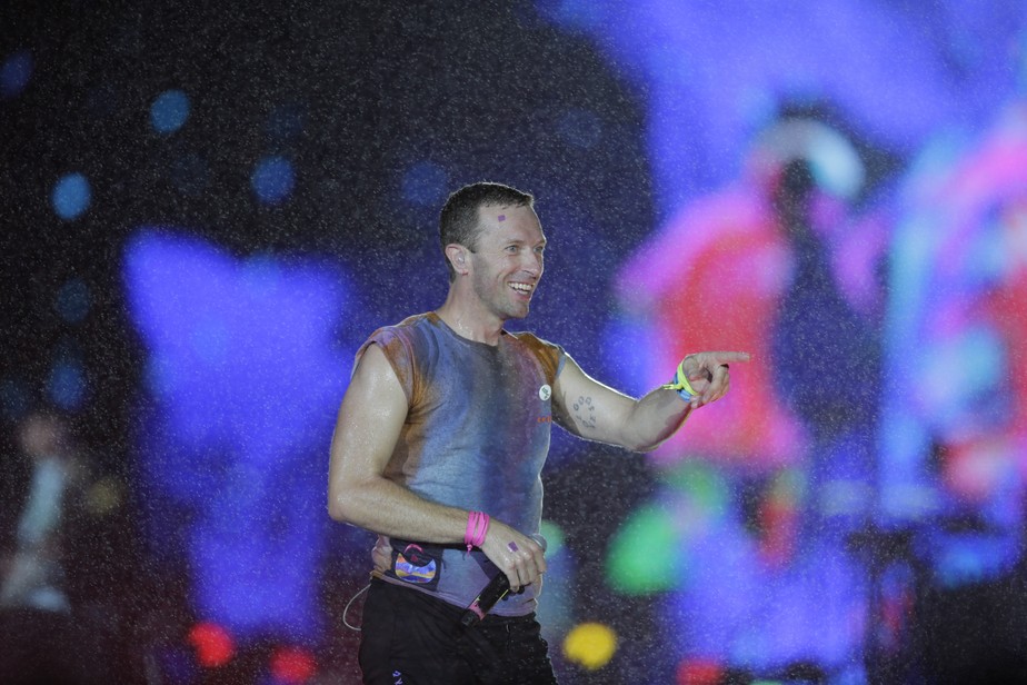 O vocalista Chris Martin, da banda Coldplay