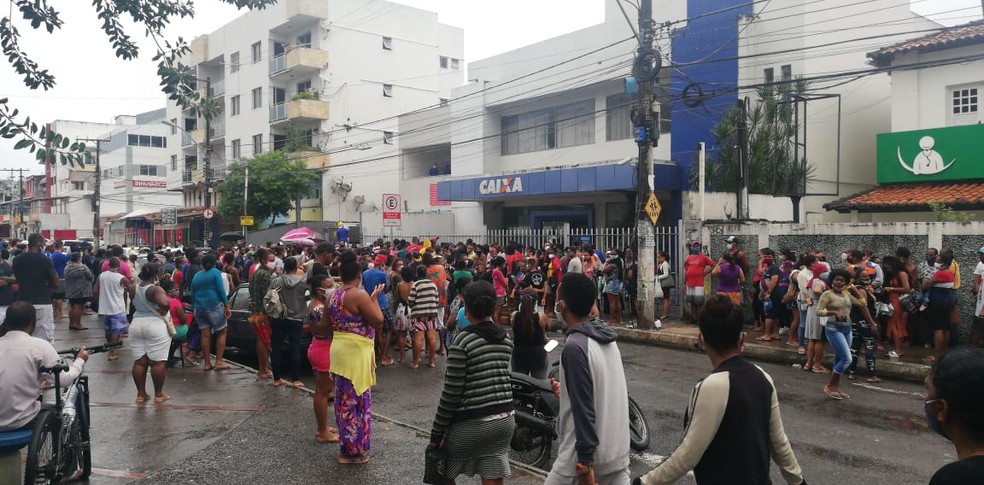 Homem é morto a tiros em fila da Caixa em Salvador — Foto: Arquivo Pessoal
