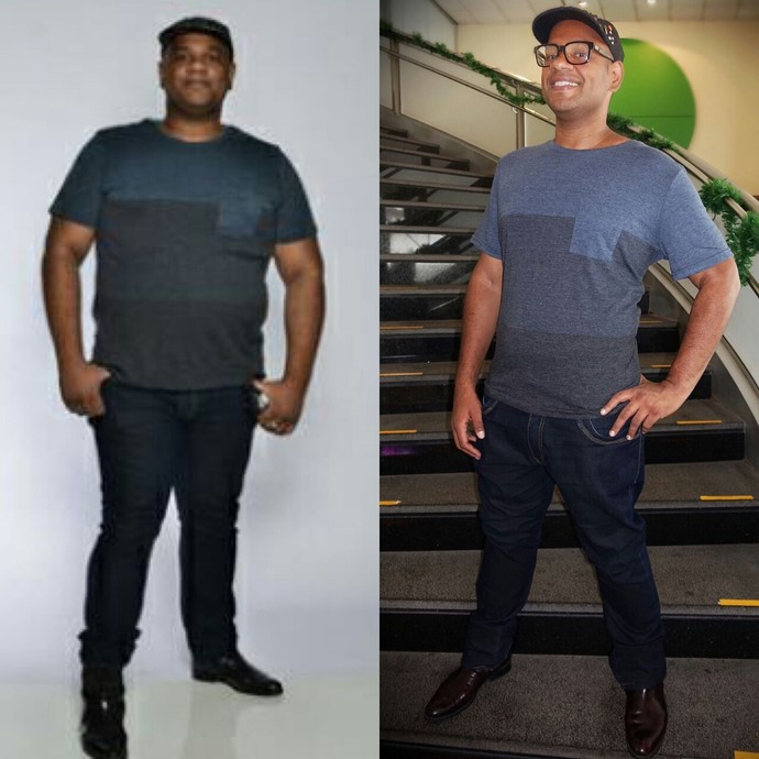 O ex-BBB André Gabeh perdeu 45 quilos   (Foto: Arquivo pessoal )