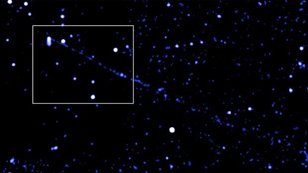 estrela da nasa jogando antimateria na via lactea (Foto: NASA)