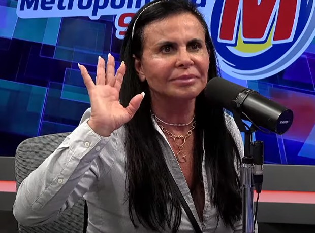 Gretchen relembra agressões de ex-marido em entrevista (Foto: Reprodução/Chupim/Metropolitana FM)