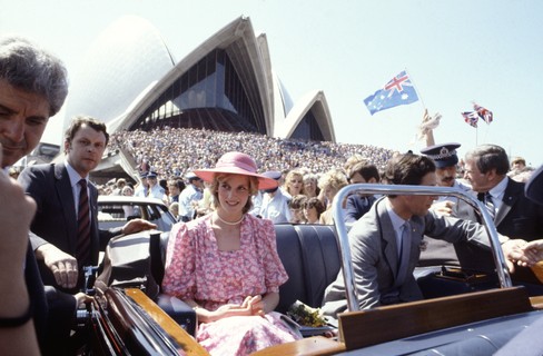 Diana em Sydney, na Austrália, em 1983