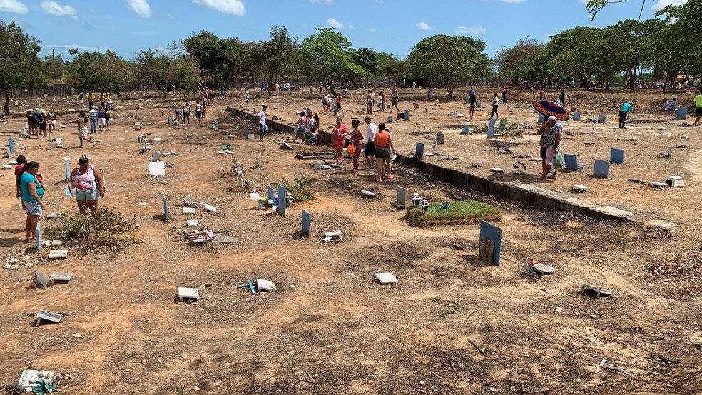 Cemitério Bom Jardim, em Fortaleza, terá capacidade ampliada para atender óbitos por coronavírus — Foto: João Pedro Santos/TV Verdes Mares