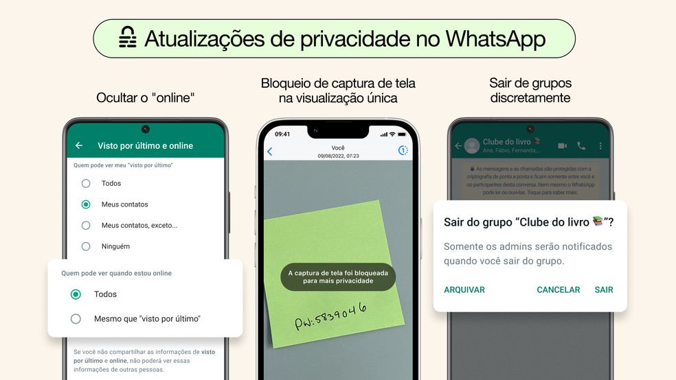 WhatsApp anuncia novas medidas de privacidade  — Foto: Divulgação/WhatsApp