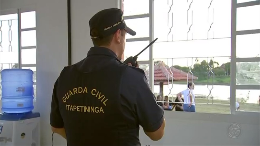 Posto da Guarda Municipal Ã© inaugurado prÃ³ximo Ã  lagoa da Chapadinha em Itapetininga â€” Foto: ReproduÃ§Ã£o/TV TEM