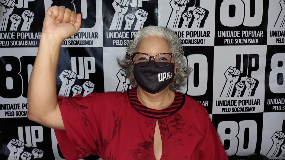 Partido Unidade Popular oficializa candidatura de Lenilda Luna à Prefeitura de Maceió — Foto: Aldo Correia/TV Gazeta