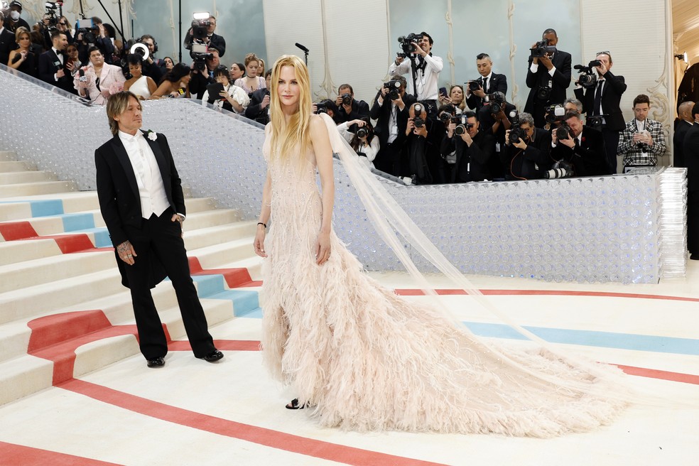 Keith Urban e Nicole Kidman no MET Gala 2023 — Foto: Getty Images