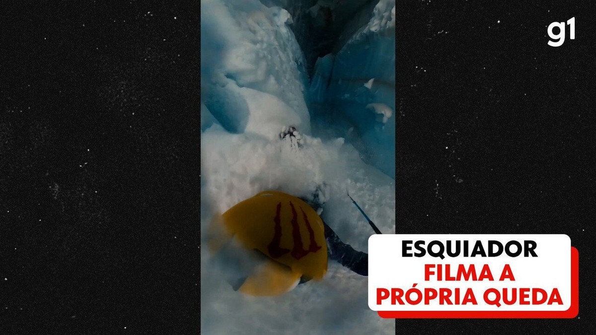 Video: Skier’s private films falling into an ice hole in France |  world