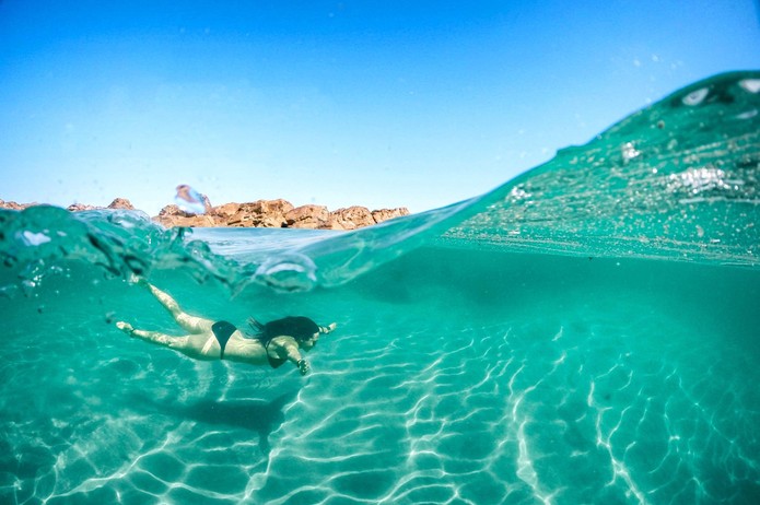 Dome tira fotos com efeito aquário, dentro e fora d'água (Foto: Divulgação/GoDome)