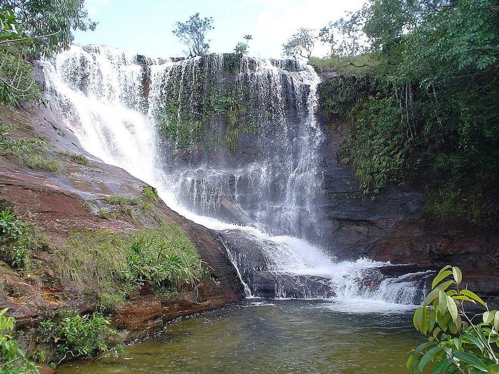 Cachoeira do Lucas, em Poxoréu — Foto: Divulgação