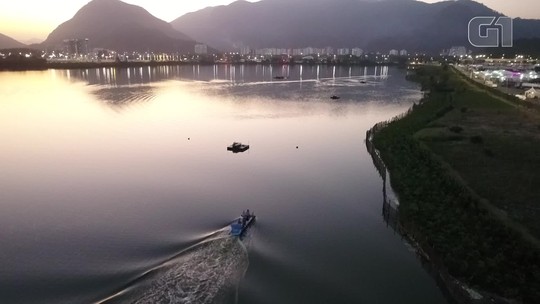 Drone flagra passageiros de barco tentando entrar no Rock in Rio pela Lagoa de Jacarepaguá