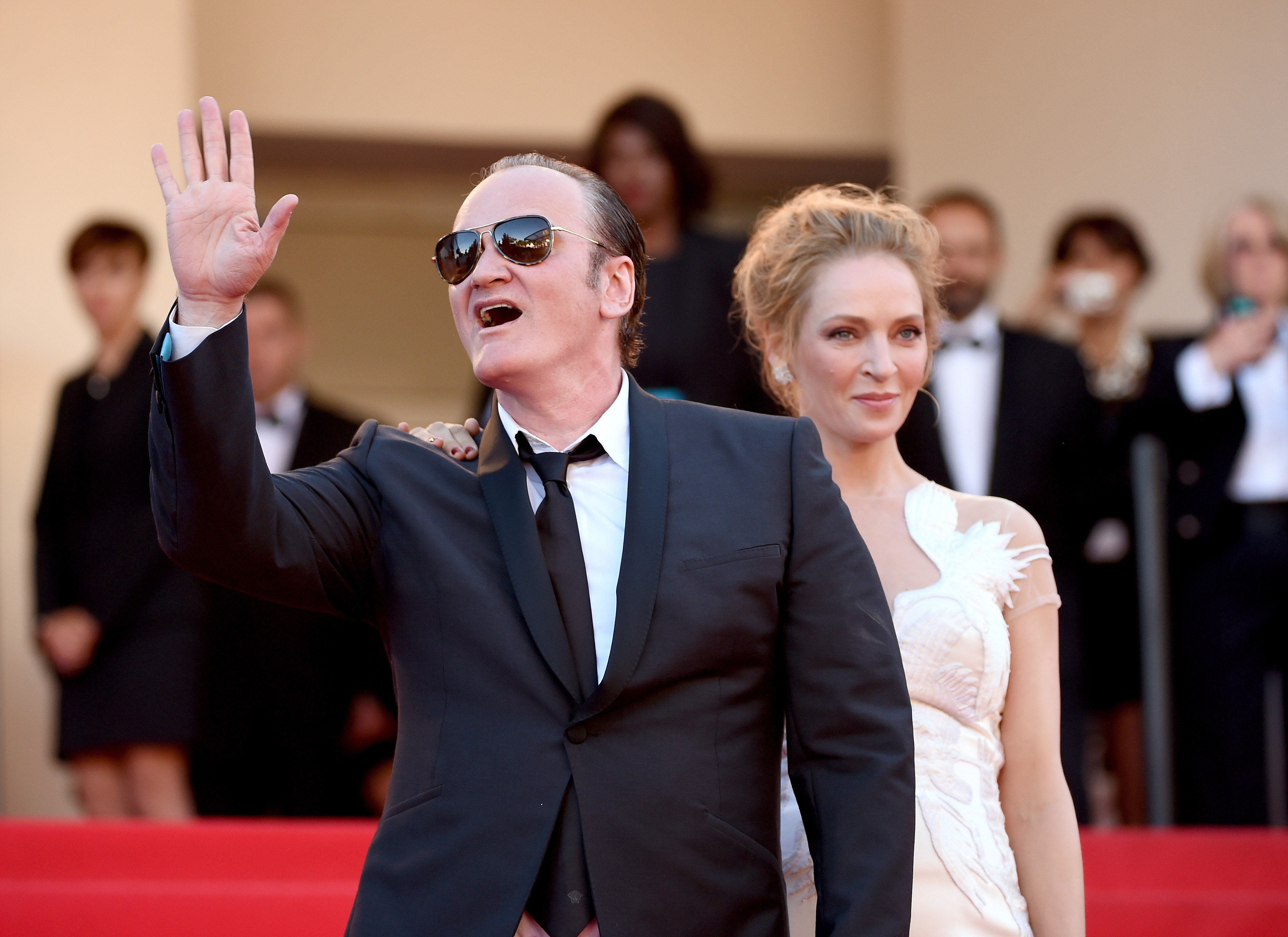 Quentin Tarantino e Uma Thurman (Foto: Getty Images)
