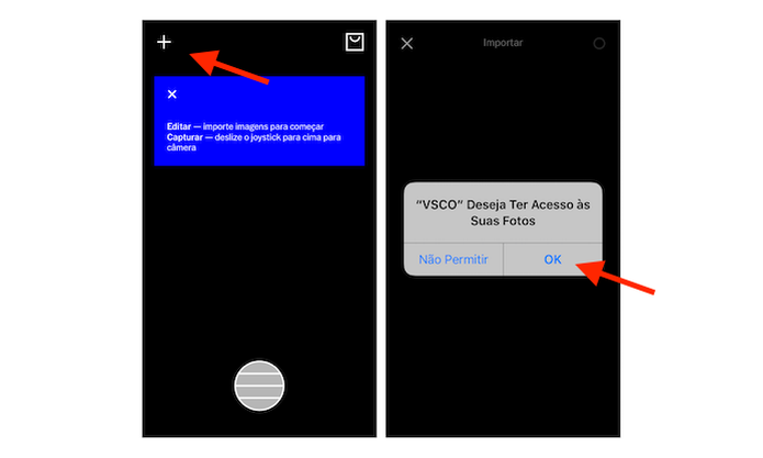 Permitindo que o VSCO Cam acesse as fotos do iPhone (Foto: Reprodução/Marvin Costa) (Foto: Permitindo que o VSCO Cam acesse as fotos do iPhone (Foto: Reprodução/Marvin Costa))