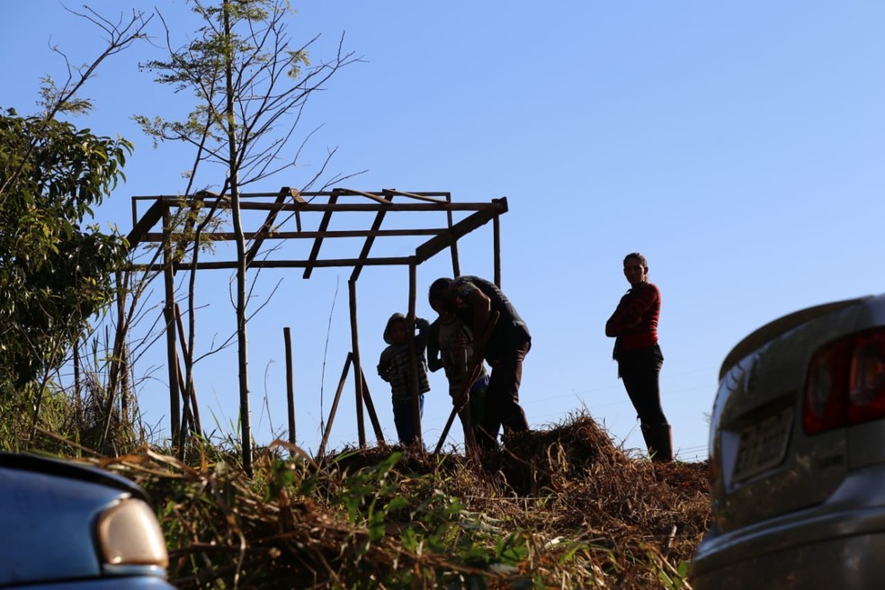 FNL ocupa terras em Sandovalina e faz reivindicações para a reforma agrária — Foto: Comunicação da Frente Nacional de Luta