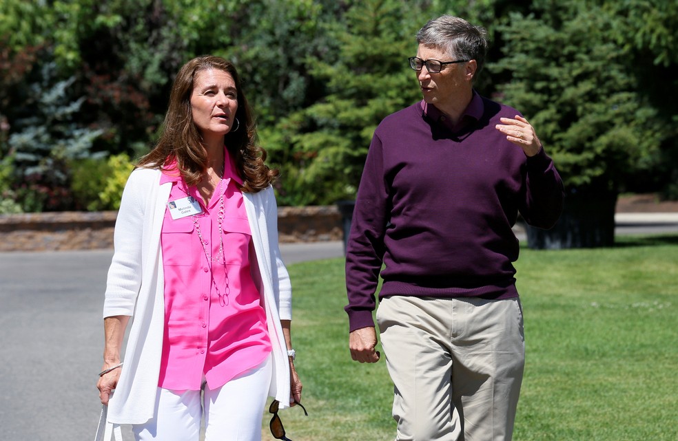 Melinda Gates comentou a relação com ex-marido e fundador da Microsoft em entrevista à TV americana — Foto: REUTERS/Rick Wilking