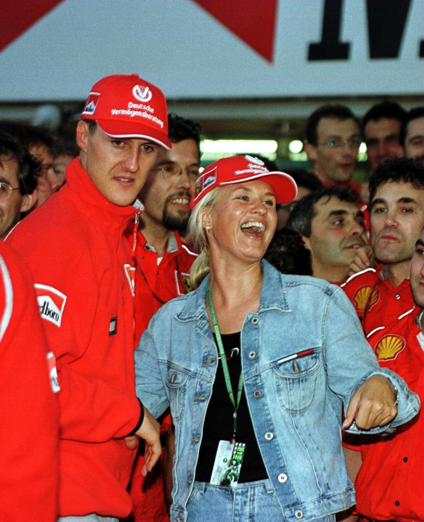 O ex-piloto de Fórmula 1 Michael Schumacher com a esposa, Corinna (Foto: Getty Images)