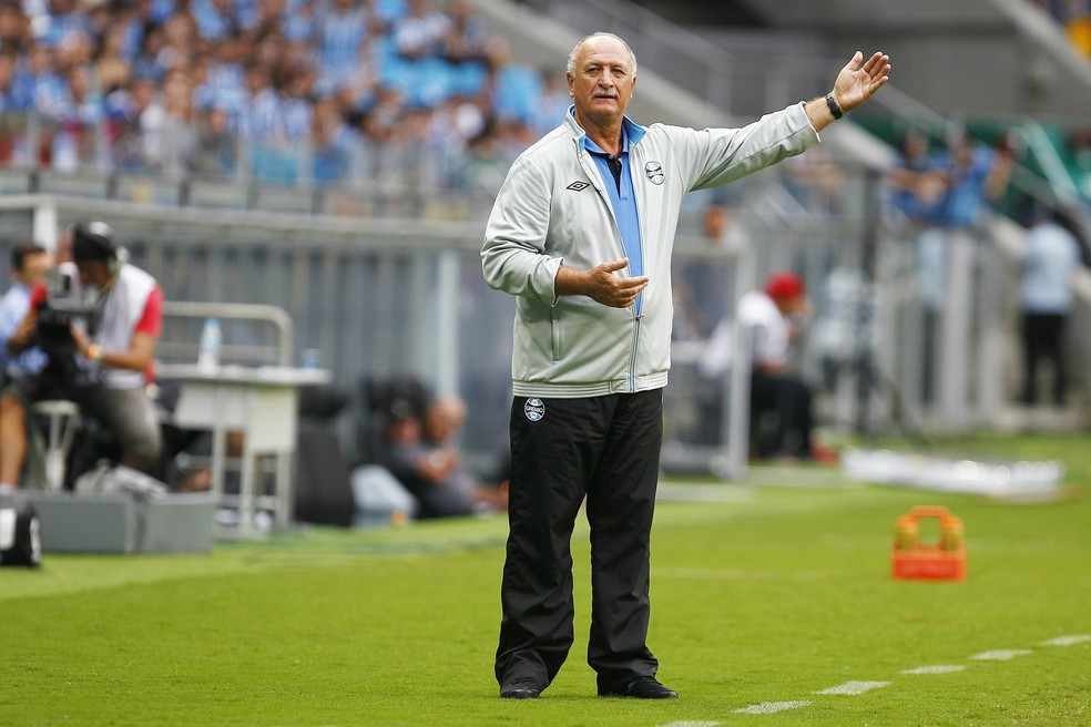 Felipão deixou o Grêmio em 2015 — Foto: Lucas Uebel/Grêmio FBPA