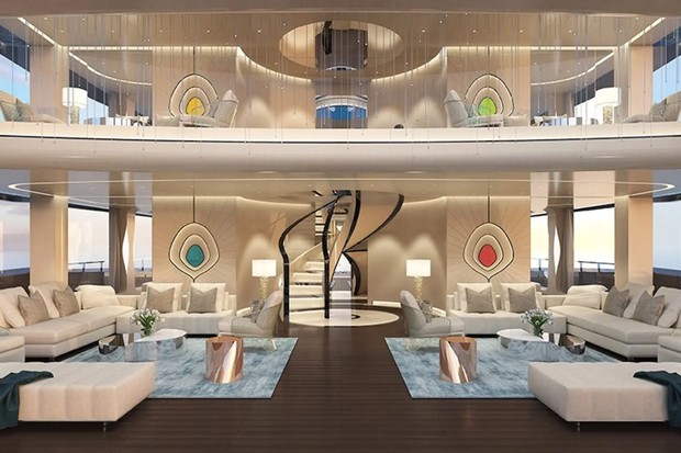 ‘Stella Del Stud’: veja por dentro do superiate de R$ 580 milhões inspirado em diamantes Cartier (Foto: Divulgação)