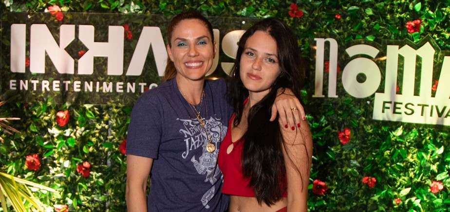 Rafaela Mandelli e a filha, Catarina Mandelli Serrado, que tem com Marcelo Serrado
