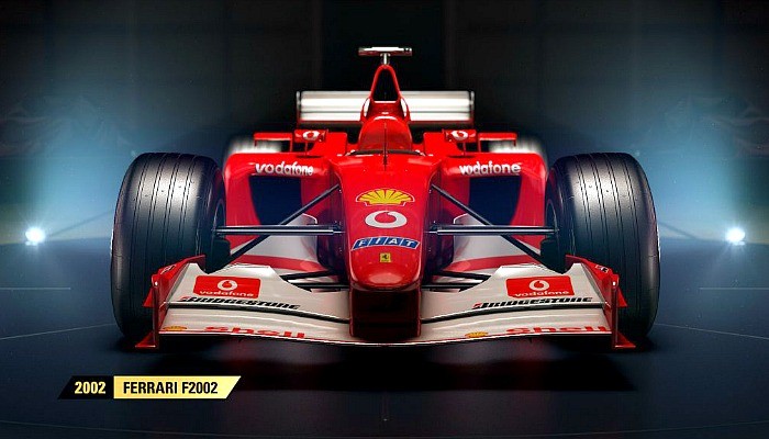 Ferrari F2002 de 2002 estará no game F1 2017