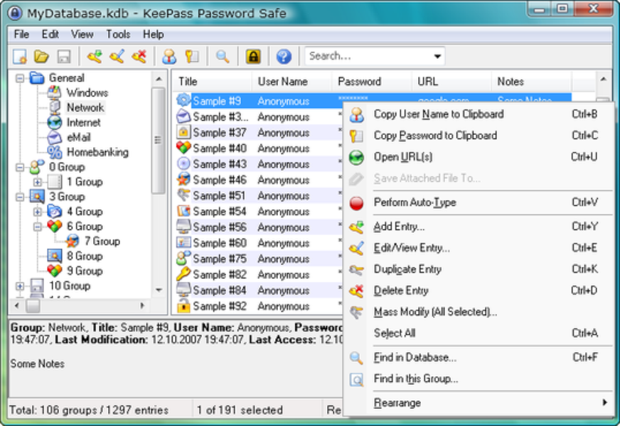 keepass portable linux