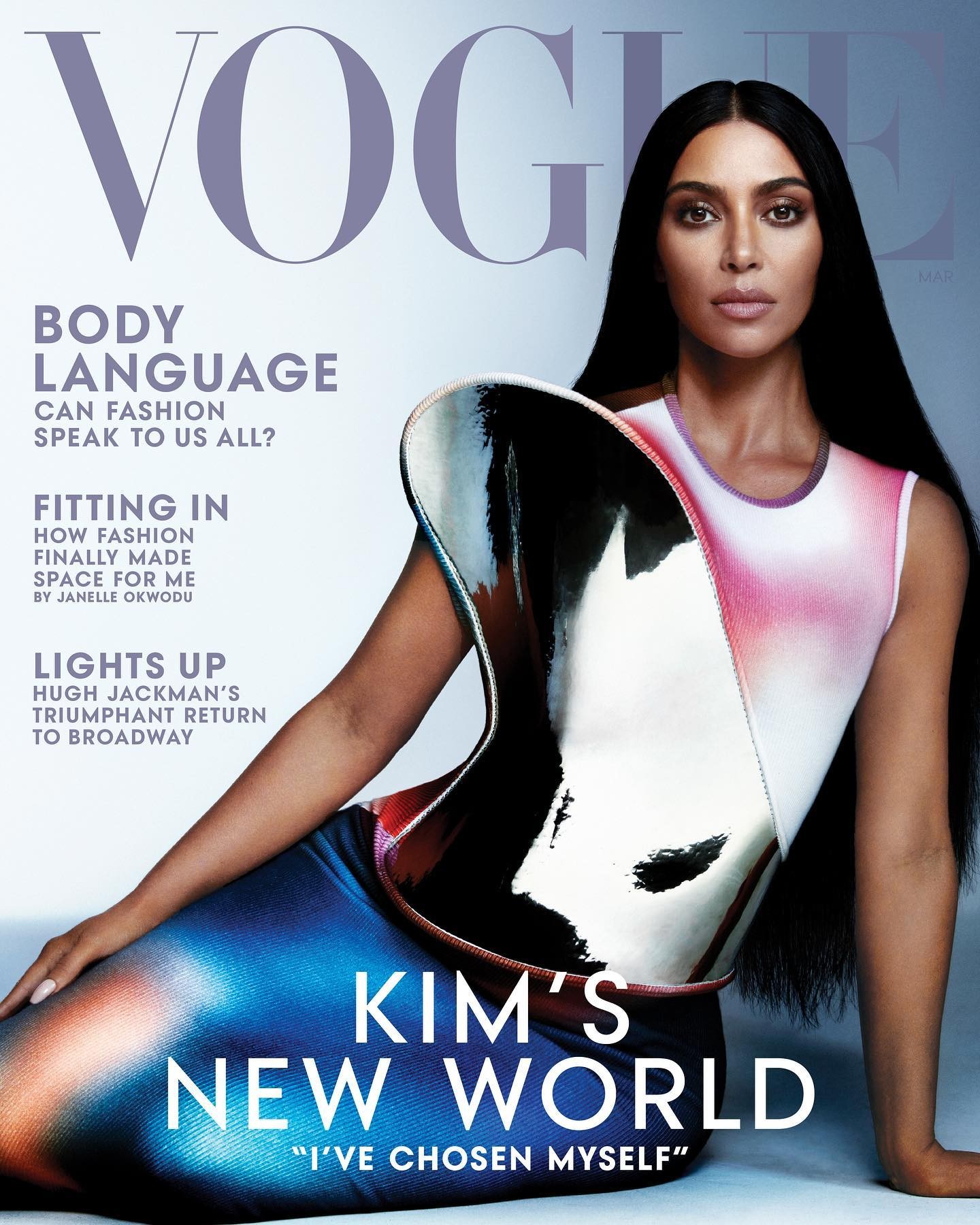 Kim Kardashian é capa da Vogue americana  (Foto: VOGUE US  Photographer: @carlijnjacobs)