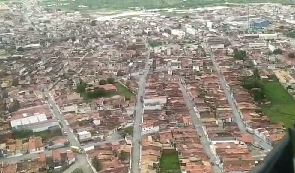 Imagens aéreas do município de Tobias Barreto (SE) nesta quinta-feira (30) — Foto: GTA
