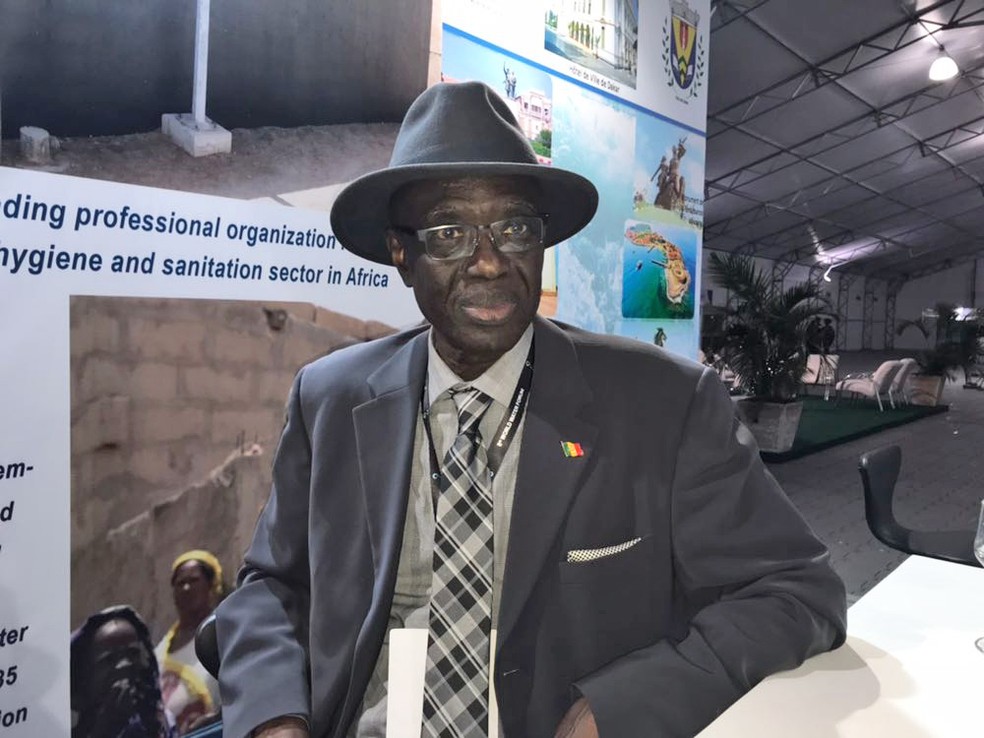 Conselheiro espcial do Comitês Preparatório do 9º Fórum Mundial da Água no Senegal, Bai-Massa Taal (Foto: Marília Marques/G1)
