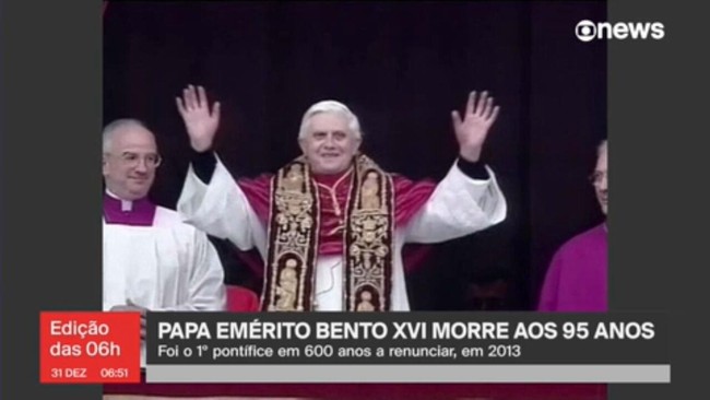 Papa Emérito Bento XVI morre aos 95 anos