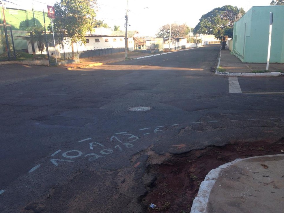 Local onde domÃ©stica foi assaltada em Campo Grande, MS (Foto: Osvaldo NÃ³brega/TV Morena)