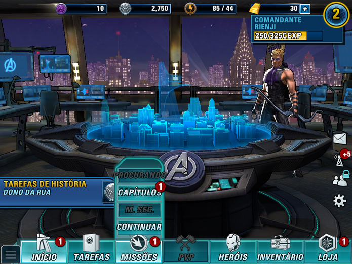 Mais detalhes da base de Avengers Alliance 2 (Foto: Reprodução/Felipe Vinha)