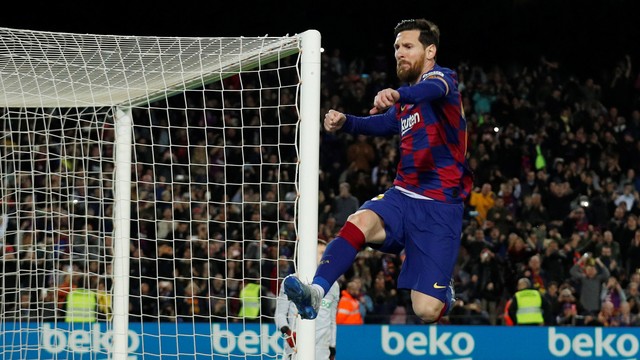Messi garantiu mais uma vitória do Barcelona