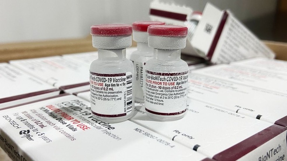 Covid-19: RN recebe 23 mil doses de Pfizer pediátrica e vai liberar vacinação de crianças de 6 meses a 2 anos — Foto: Divulgação/SESPB