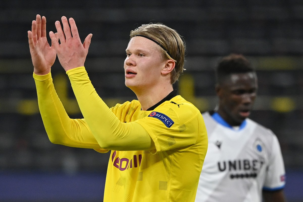 With historic Haaland mark, Borussia Dortmund wins Brugge ...
