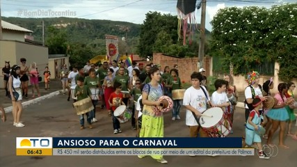 Mais de R$ 400 reais serão distribuídos para blocos de rua no carnaval de Palmas