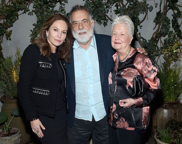 Diane Lane, Francis Ford Coppola e Eleanor Coppola (Foto: Getty Images)