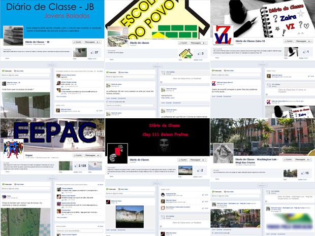 Estudantes de vários estados criaram Diários de Classe no Facebook (Foto: Reprodução/Facebook)