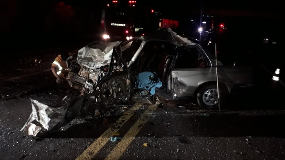 Batida entre dois carros ocorreu em Avaré — Foto: Arquivo pessoal