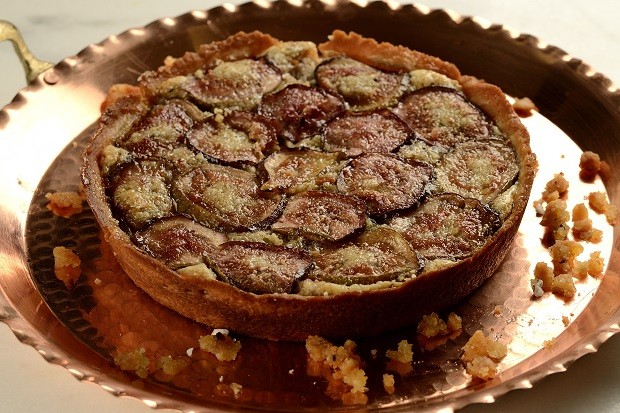 Receita de torta de figos com creme de avelãs (Foto: Wellington Nemeth / Divulgação)