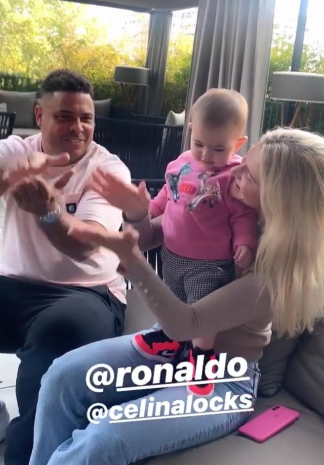 Ronaldo, Celina e Zoe (Foto: Reprodução/Instagram)