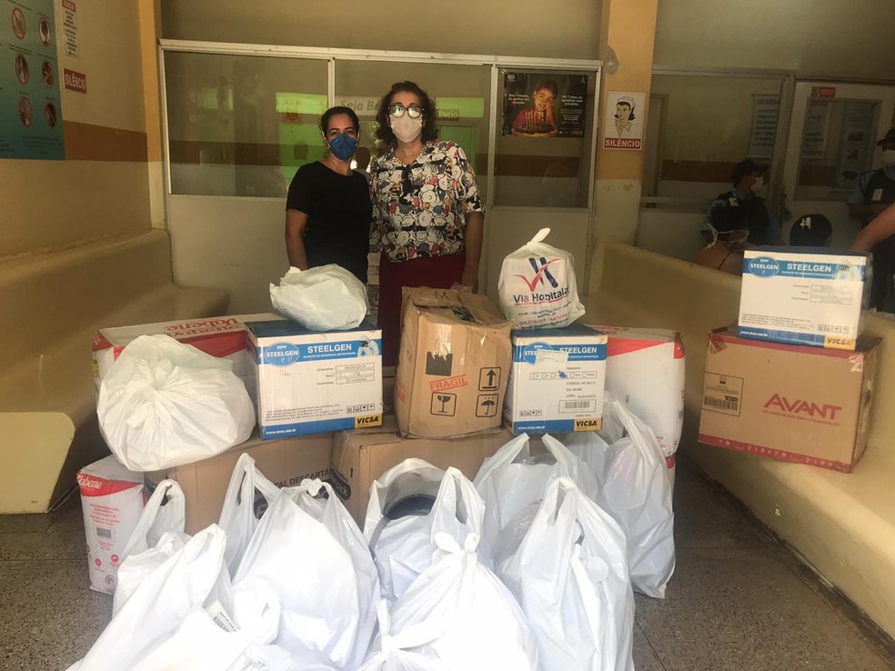 Hospital Regional Tarcísio Maia tem recebido doações de materiais — Foto: Divulgação