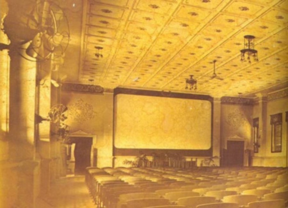 Foto antiga mostra sala de exibição do Olympia. — Foto: Acervo Cine Olympia/Divulgação