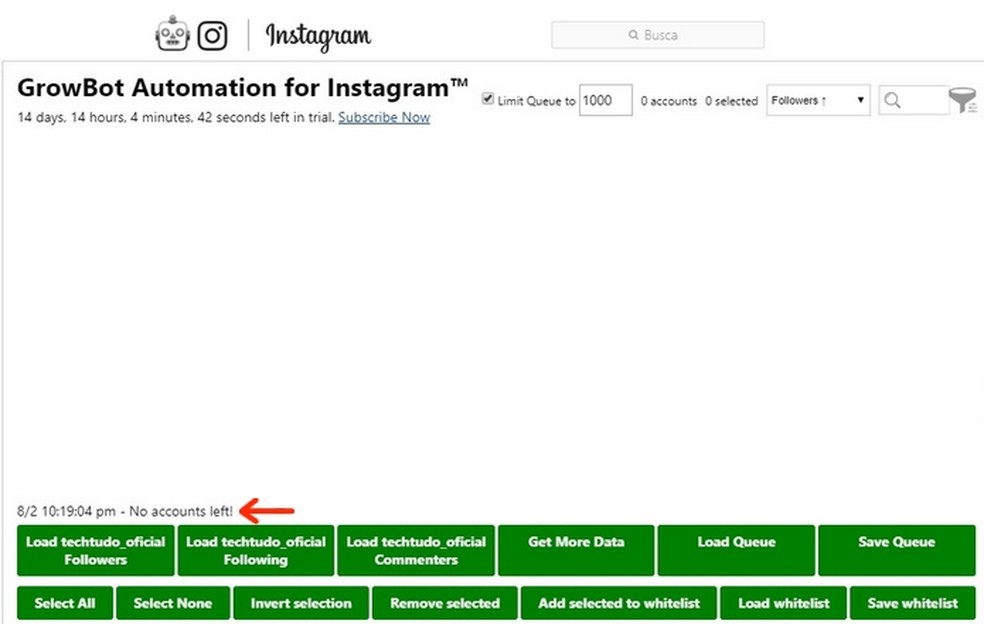 growbot automator for instagram como usar