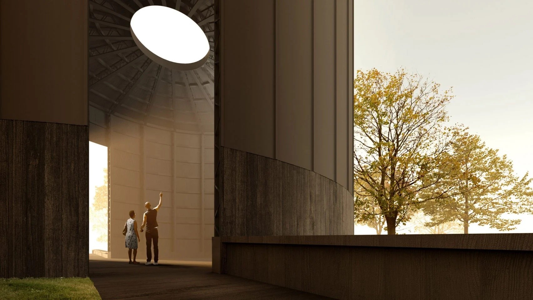 O pavilhão terá uma espécie de claraboia para entrada de luz natural (Foto: Theaster Gates Studio / Divulgação)