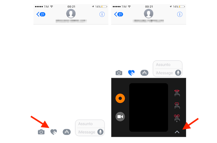 Ferramenta Digital Touch do iMessage para iPhone (Foto: Reprodução/Marvin Costa)